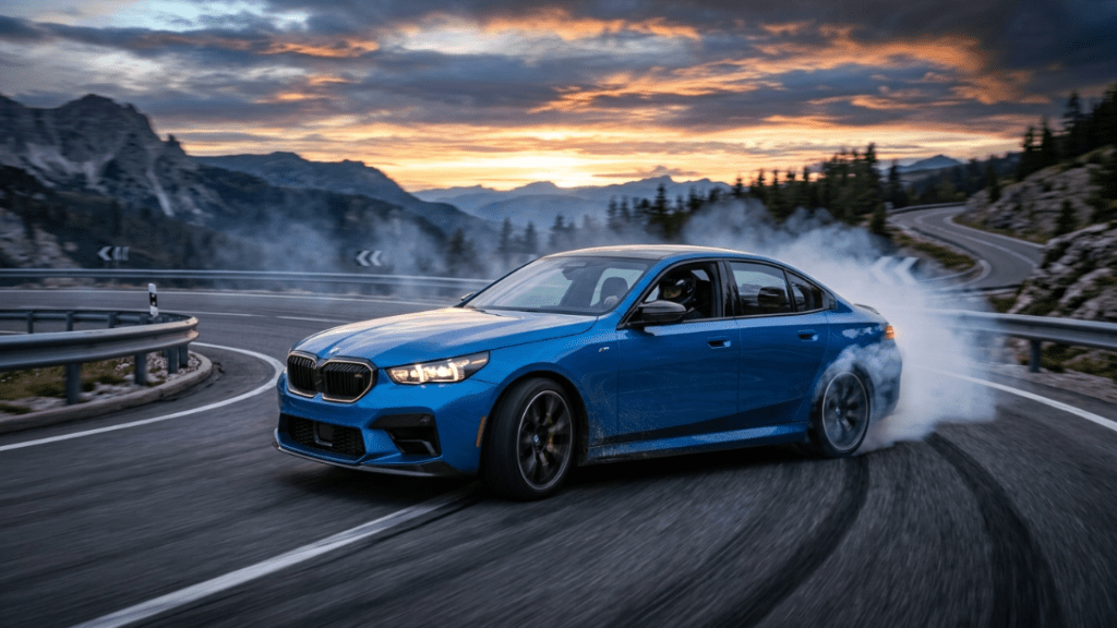 BMW M5 performance on highway