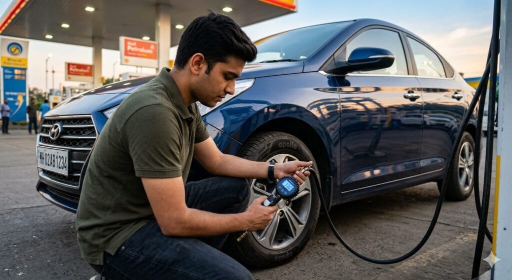 Maintain the correct tire pressure.
