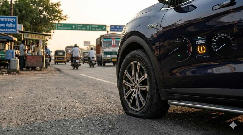 Not Checking Tyre Pressure