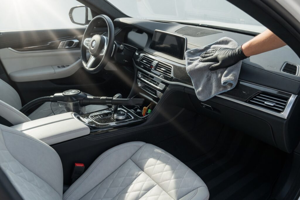 clean car interior maintained for long term ownership
