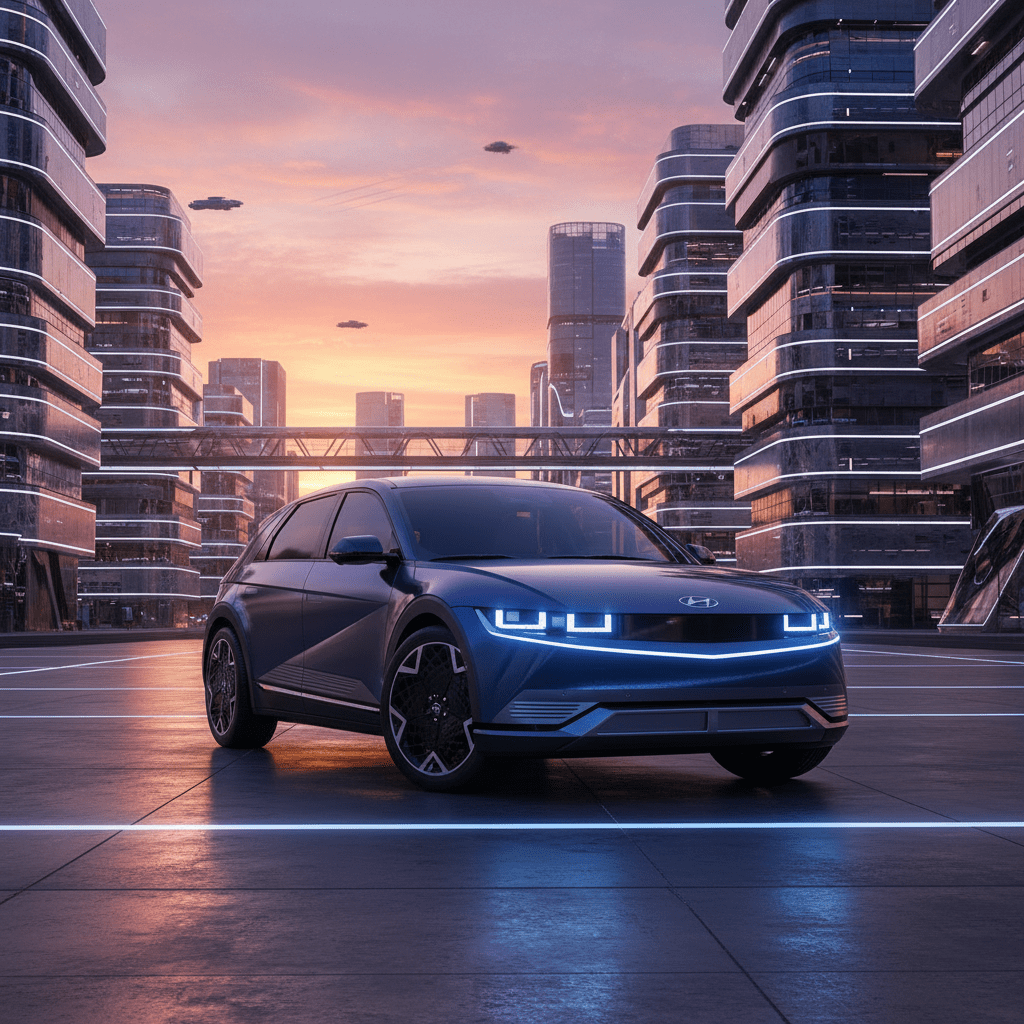 Hyundai Ioniq 5 futuristic EV design