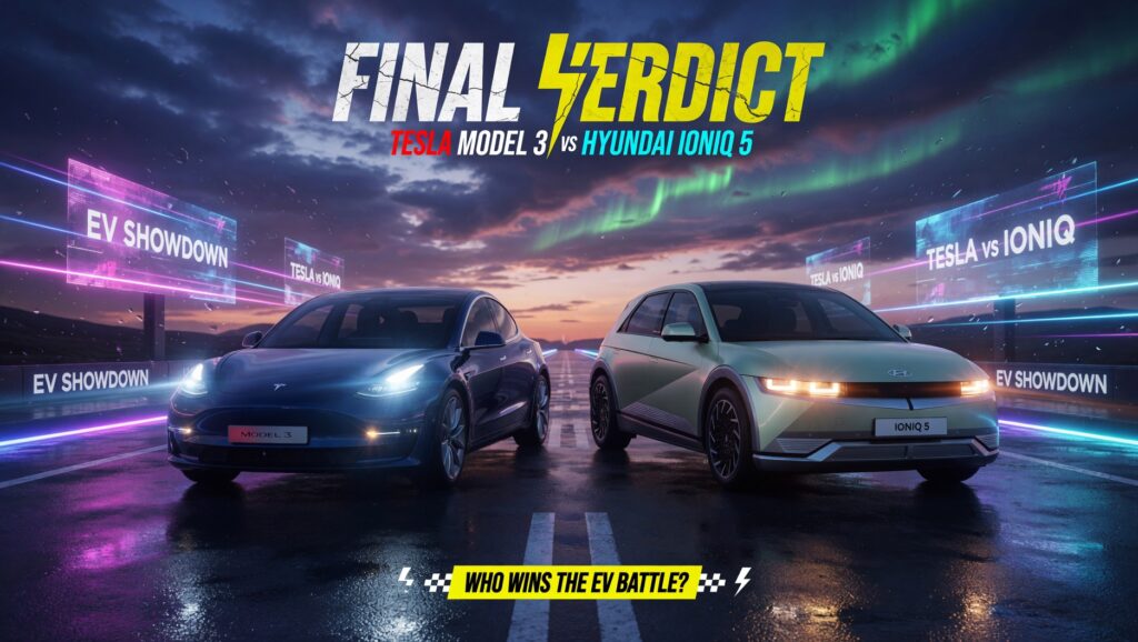 Tesla Model 3 and Hyundai Ioniq 5 final EV comparison showdown