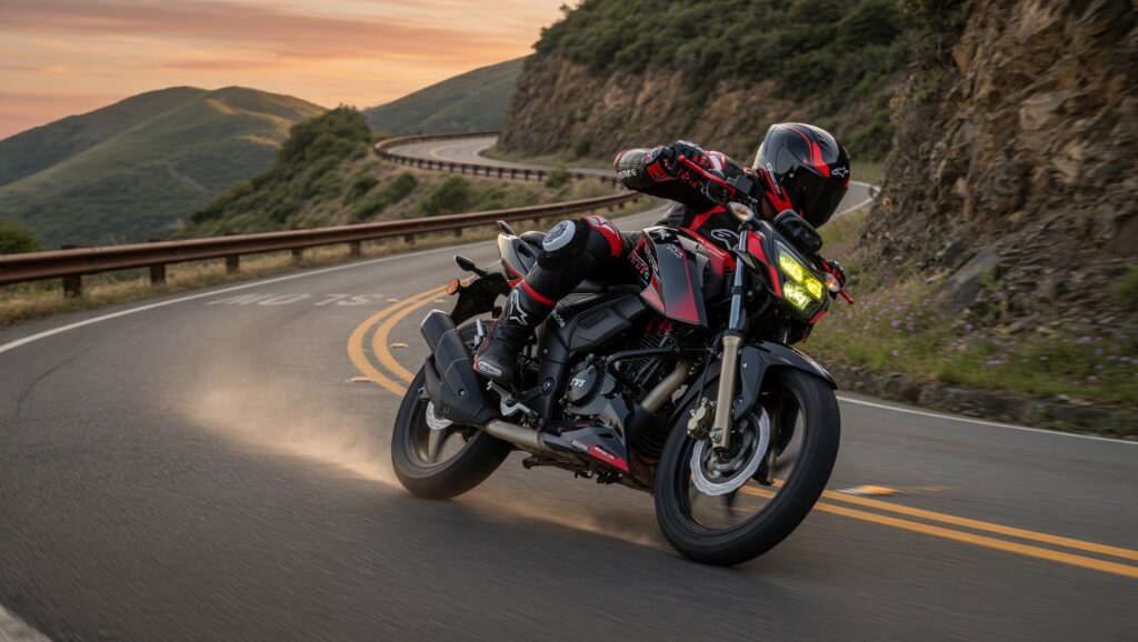 TVS Apache RTR 200 4V performance motorcycle
